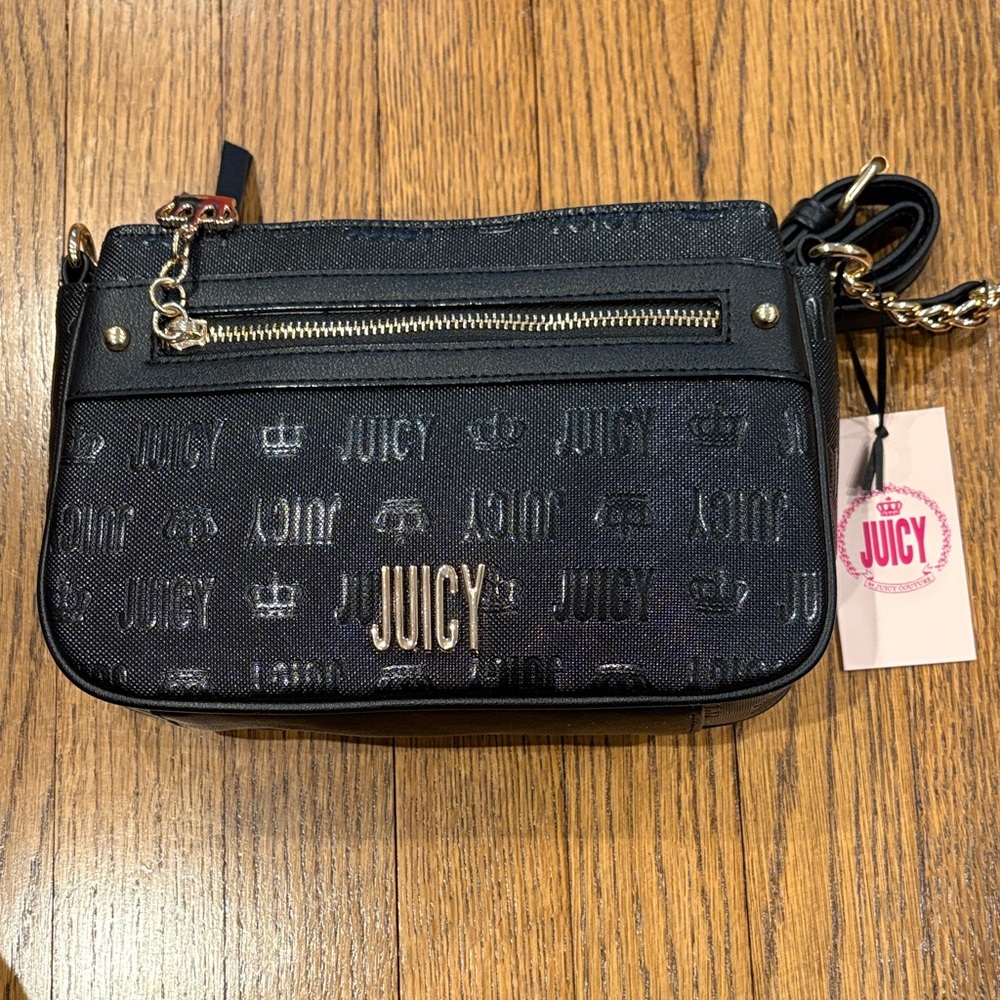 Juicy Couture Black Logo Crossbody Bag